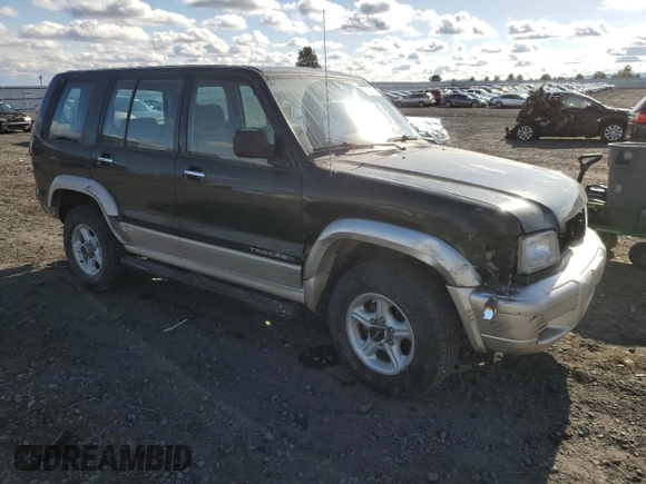 2001 Isuzu Trooper S with VIN JACDJ58XX17J02121, listed as a Copart auction lot 77664704 with 148,752 mi miles and Salvage title. Bid and sale history available at DreamBid. Image 4.