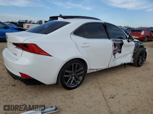 2020 Lexus IS 300 F Sport z VIN JTHGA1D20L5106676, wystawiony jako Copart lot #46802125 z przebiegiem 23 646 mil mil oraz Szkoda całkowita • Salvage title. Historia ofert i sprzedaży dostępna na DreamBid. Obrazek 3.