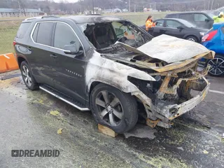 2018 Chevrolet Traverse LT Leather with VIN 1GNEVHKWXJJ244071, listed as a IAAI auction lot 41154123 with 1 mi miles. Bid and sale history available at carsss.com. Image 1.