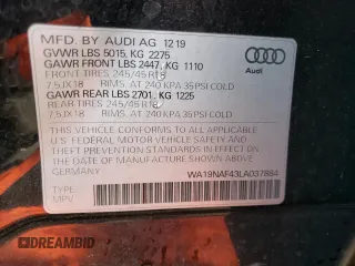 2020 Audi allroad Prestige with VIN WA19NAF43LA037884, listed as a Copart auction lot 42442233 with 17,498 mi miles. Bid and sale history available at carsss.com. Image 13.