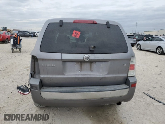 2008 Mercury Mariner with VIN 4M2CU81148KJ18358, listed as a Copart auction lot 43058485 with 263,132 mi miles and Salvage title. Bid and sale history available at DreamBid. Image 6.