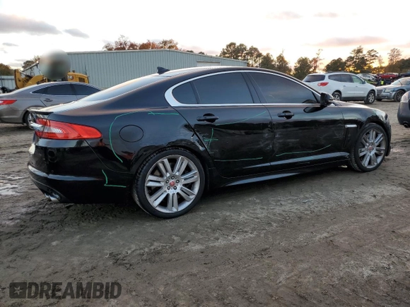 2013 Jaguar XF with VIN SAJWA0JC4DMS64094, listed as a Copart auction lot 80721014 with 133,462 mi miles and Salvage Title. Bid and sale history available at DreamBid. Image 3.