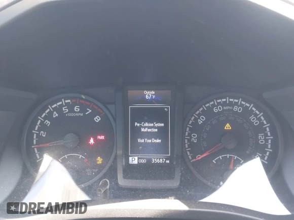2022 Toyota Tacoma SR with VIN 3TYRX5GN3NT066696, listed as a IAAI auction lot 42514462 with 35,687 mi miles and . Bid and sale history available at DreamBid. Image 7.
