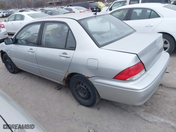 2002 Mitsubishi Lancer ES with VIN JA3AJ26E62U060214, listed as a IAAI auction lot 40961872 with 150,399 mi miles. Bid and sale history available at carsss.com. Image 3.