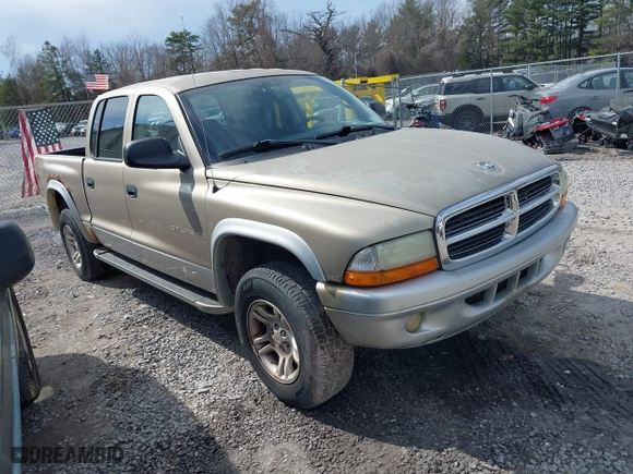 2002 Dodge Dakota SLT with VIN 1B7HG48N82S616607, listed as a IAAI auction lot 41837480 with 328,430 mi miles. Bid and sale history available at carsss.com. Image 1.
