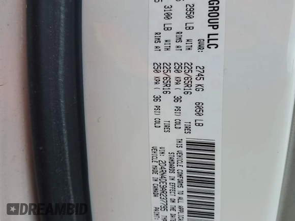 2010 Dodge Grand Caravan SE with VIN 2D4RN4DE9AR237795, listed as a Copart auction lot 55561025 with 212,109 mi miles and Clean Title. Bid and sale history available at DreamBid. Image 13.