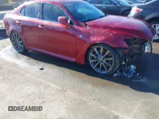 2008 Lexus IS F with VIN JTHBP262985003002, listed as a IAAI auction lot 41440798 with 56,011 mi miles. Bid and sale history available at carsss.com. Image 1.