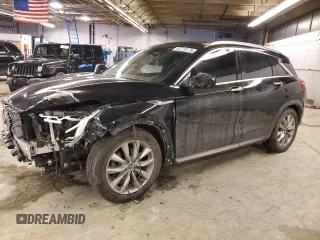 2019 Infiniti QX50 Luxe z VIN 3PCAJ5M36KF146376, wystawiony jako Copart lot #87718175 z przebiegiem 91 631 mil mil oraz Szkoda całkowita • Salvage title. Historia ofert i sprzedaży dostępna na DreamBid. Obrazek 1.