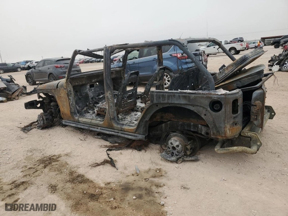 2018 Jeep Wrangler JK Unlimited Sport S with VIN 1C4HJWDGXJL845464, listed as a Copart auction lot 44547935 with 0 mi miles and Non Repairable. Bid and sale history available at carsss.com. Image 2.