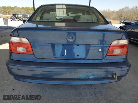2001 BMW 5 Series 525iA with VIN WBADT43431GX20624, listed as a Copart auction lot 48222935 with 0 mi miles and Salvage Title. Bid and sale history available at carsss.com. Image 6.