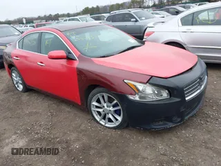 2010 Nissan Maxima 3.5 SV with VIN 1N4AA5AP0AC832972, listed as a IAAI auction lot 41925816 with Not Provided miles. Bid and sale history available at carsss.com. Image 1.