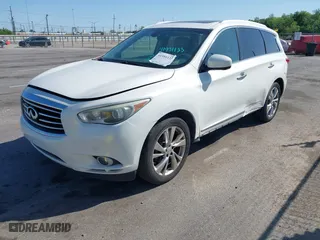 2013 Infiniti JX35 with VIN 5N1AL0MM7DC341694, listed as a IAAI auction lot 41991133 with 136,093 mi miles. Bid and sale history available at carsss.com. Image 17.