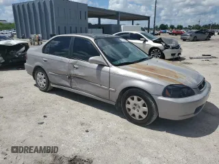1998 Honda Civic DX with VIN 2HGEJ6626WH597949, listed as a Copart auction lot 71172154 with 158,081 mi miles and Salvage Title. Bid and sale history available at carsss.com. Image 4.