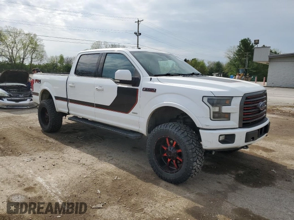 2016 Ford F-150 XLT with VIN 1FTFW1EG3GFC18218, listed as a Copart auction lot 50940584 with 194,047 mi miles and Salvage Title. Bid and sale history available at carsss.com. Image 4.
