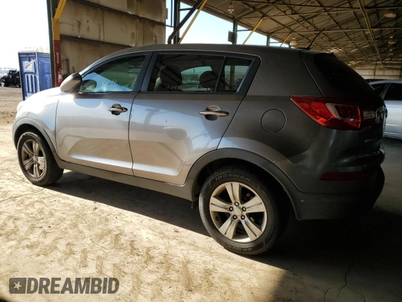 2013 Kia Sportage LX with VIN KNDPB3A26D7398046, listed as a Copart auction lot 57997085 with 152,640 mi miles and Clean title. Bid and sale history available at DreamBid. Image 2.
