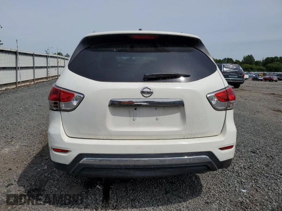 2016 Nissan Pathfinder S with VIN 5N1AR2MN0GC616376, listed as a Copart auction lot 57779555 with 150,896 mi miles and Salvage title. Bid and sale history available at DreamBid. Image 6.