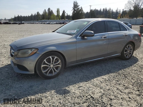 2016 Mercedes-Benz C 300 with VIN 55SWF4JB0GU163094, listed as a Copart auction lot 54800105 with 137,535 mi miles and Clean Title. Bid and sale history available at carsss.com. Image 1.