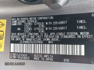 2016 Lexus NX 200t с VIN JTJYARBZ5G2039808, выставлен на аукционе IAAI как лот 42113272 с пробегом 118 962 миль миль и . История ставок и продаж доступна на DreamBid. Изображение 9.