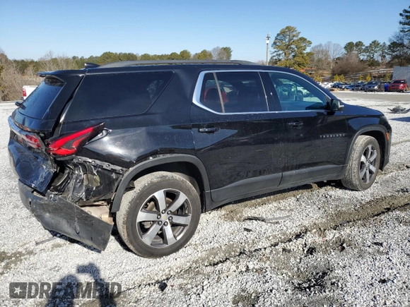 2022 Chevrolet Traverse LT Leather with VIN 1GNERHKW0NJ106386, listed as a Copart auction lot 42732475 with 75,653 mi miles and Salvage Title. Bid and sale history available at carsss.com. Image 3.