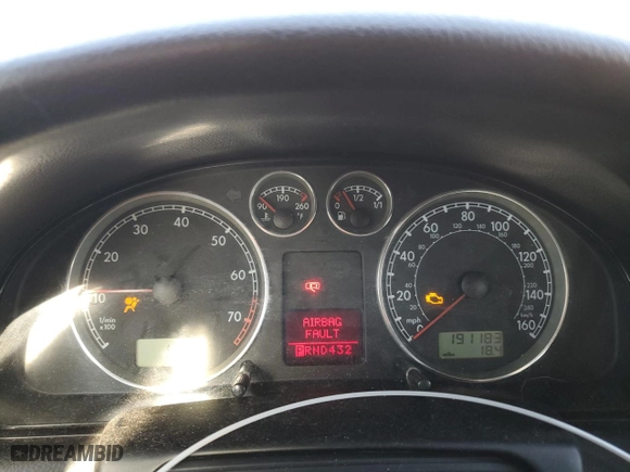 2003 Volkswagen Passat GLX with VIN WVWTH63B13P056529, listed as a Copart auction lot 80905134 with 191,183 mi miles and Salvage Title. Bid and sale history available at carsss.com. Image 9.