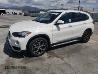 2018 BMW X1 xDrive28i with VIN WBXHT3C35J5L26952, listed as a Copart auction lot 51715035 with 63,306 mi miles and Salvage Title. Bid and sale history available at carsss.com. Image 1.