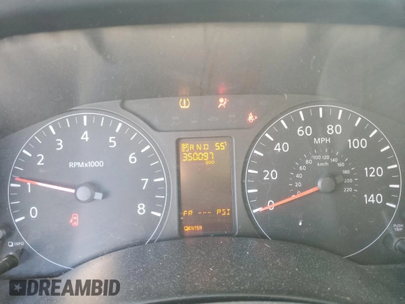 2012 Nissan NV S with VIN 1N6AF0LY4CN107187, listed as a Copart auction lot 51201825 with 350,097 mi miles and Salvage title. Bid and sale history available at DreamBid. Image 9.
