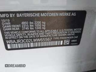 2020 BMW 5 Series 530i z VIN WBAJR3C02LWW65567, wystawiony jako IAAI lot #42113467 z przebiegiem 51 300 mil mil oraz . Historia ofert i sprzedaży dostępna na DreamBid. Obrazek 9.