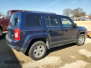 2013 Jeep Patriot Latitude with VIN 1C4NJPFB8DD192657, listed as a Copart auction lot 46593715 with 153,999 mi miles and Salvage Title. Bid and sale history available at carsss.com. Image 3.