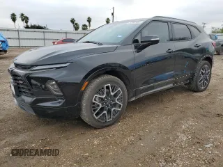 2024 Chevrolet Blazer RS with VIN 3GNKBERSXRS145967, listed as a Copart auction lot 82835454 with 21,750 mi miles and Salvage Title. Bid and sale history available at carsss.com. Image 1.