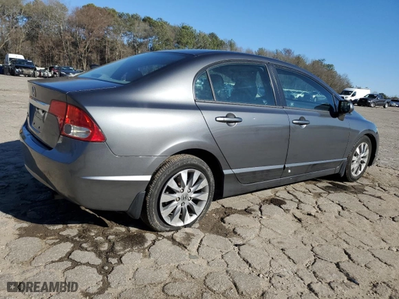 2010 Honda Civic Sdn EX-L with VIN 2HGFA1F91AH514585, listed as a Copart auction lot 47999595 with 100,770 mi miles and Salvage Title. Bid and sale history available at carsss.com. Image 3.