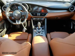 2021 Alfa Romeo Giulia Ti with VIN ZARFANBN2M7645829, listed as a Copart auction lot 45524315 with 58,368 mi miles and Salvage Title. Bid and sale history available at carsss.com. Image 8.