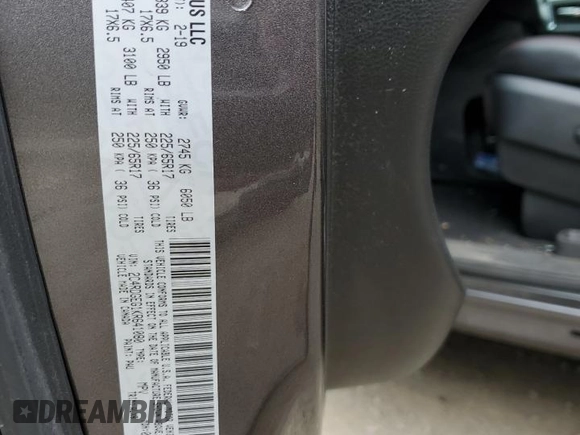 2019 Dodge Grand Caravan GT with VIN 2C4RDGEG1KR641080, listed as a Copart auction lot 50814305 with Not Provided miles and Salvage Title. Bid and sale history available at DreamBid. Image 15.