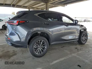 2025 Lexus NX 250 with VIN JTJADCAZ0S5024650, listed as a Copart auction lot 53031545 with 4,736 mi miles and Salvage title. Bid and sale history available at DreamBid. Image 3.