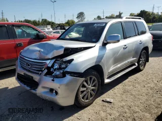 2011 Lexus LX 570 with VIN JTJHY7AX2B4082242, listed as a Copart auction lot 75672554 with 255,611 mi miles and Salvage title. Bid and sale history available at DreamBid. Image 1.