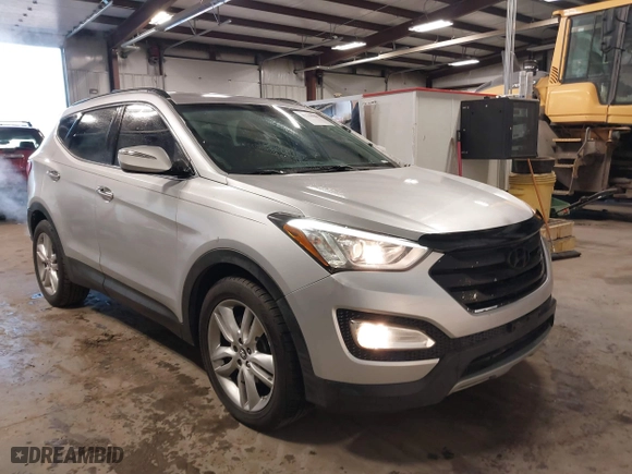 2013 Hyundai Santa Fe 2.0T Sport with VIN 5XYZUDLA1DG002296, listed as a IAAI auction lot 41348109 with 130,626 mi miles. Bid and sale history available at carsss.com. Image 1.