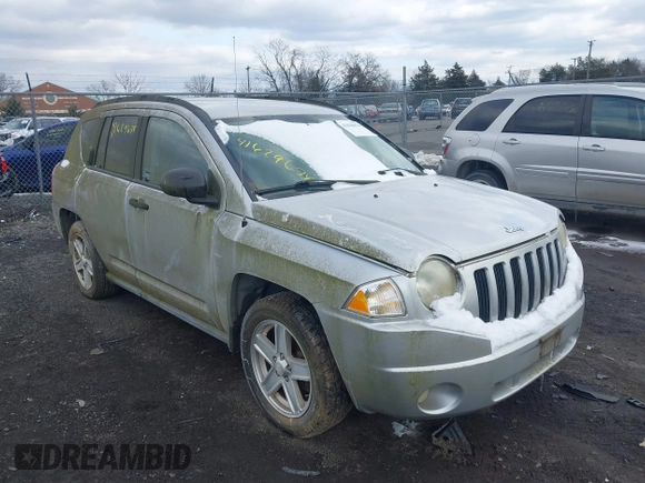 2007 Jeep Compass Sport with VIN 1J8FF47W17D142461, listed as a IAAI auction lot 41629674 with 153,516 mi miles. Bid and sale history available at carsss.com. Image 1.