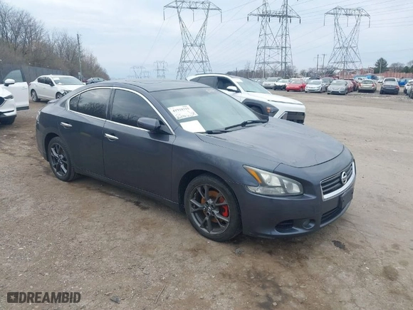 2012 Nissan Maxima 3.5 S w/Limited Edition Pkg with VIN 1N4AA5AP5CC820819, listed as a IAAI auction lot 41918315 with 166,473 mi miles. Bid and sale history available at carsss.com. Image 1.