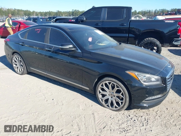 2017 Genesis G80 3.8L with VIN KMHGN4JE8HU171757, listed as a IAAI auction lot 41268186 with 175,305 mi miles and . Bid and sale history available at DreamBid. Image 1.