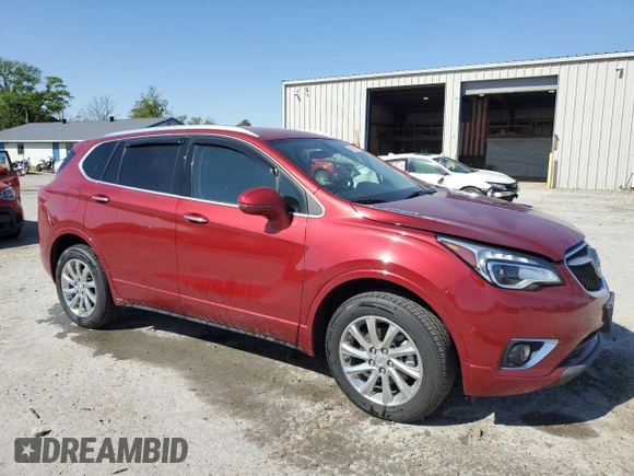 2020 Buick Envision Essence with VIN LRBFX2SA6LD124325, listed as a Copart auction lot 53081685 with 38,406 mi miles and Salvage Title. Bid and sale history available at DreamBid. Image 4.