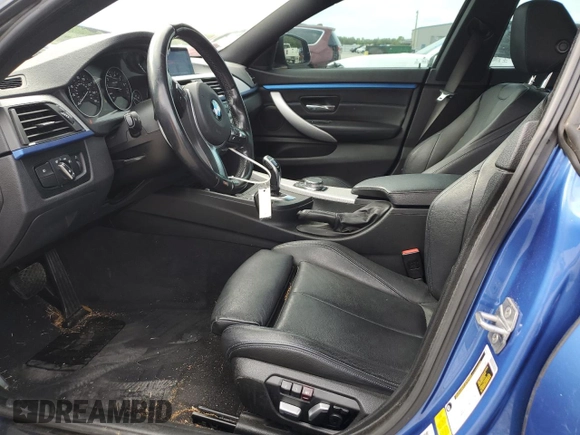 2017 BMW 4 Series 430i with VIN WBA4F7C37HG788984, listed as a Copart auction lot 54154405 with 92,596 mi miles and Salvage title. Bid and sale history available at DreamBid. Image 7.
