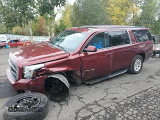 2019 GMC Yukon XL SLT with VIN 1GKS2GKC6KR341781, listed as a Copart auction lot 77468734 with 93,482 mi miles and Salvage Title. Bid and sale history available at carsss.com. Image 1.