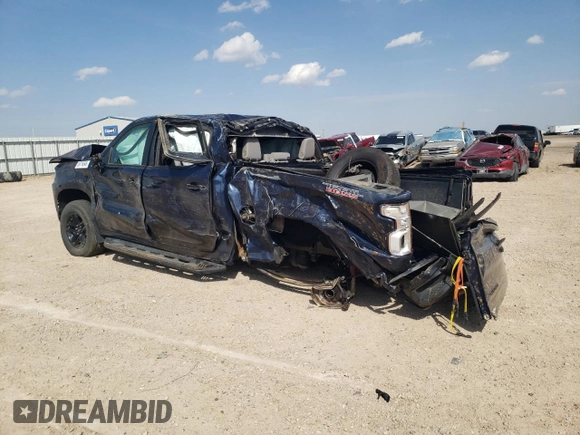 2022 Chevrolet Silverado 1500 LT Trail Boss with VIN 1GCPYFED6NZ124279, listed as a Copart auction lot 50719545 with Not Provided miles and Salvage Title. Bid and sale history available at DreamBid. Image 2.