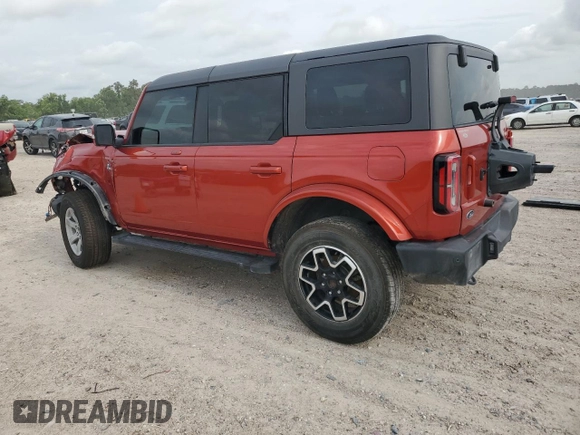 2023 Ford Bronco with VIN 1FMDE5BH6PLB57099, listed as a Copart auction lot 54631625 with 40,074 mi miles and Salvage Title. Bid and sale history available at carsss.com. Image 2.