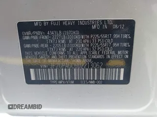 2013 Subaru Crosstrek Limited z VIN JF2GPAGC6D2213062, wystawiony jako IAAI lot #42280186 z przebiegiem 150 875 mil mil oraz . Historia ofert i sprzedaży dostępna na DreamBid. Obrazek 9.