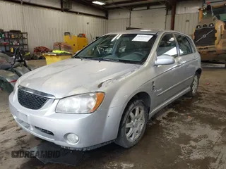 2006 Kia Spectra with VIN KNAFE161X65283615, listed as a IAAI auction lot 41955968 with 185,177 mi miles. Bid and sale history available at carsss.com. Image 18.