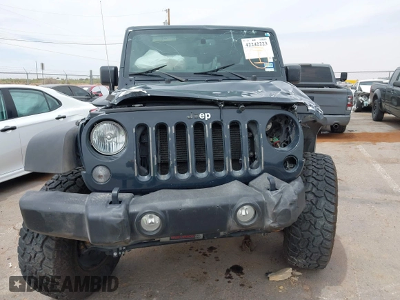 2017 Jeep Wrangler Unlimited Sport with VIN 1C4BJWDG2HL634291, listed as a IAAI auction lot 42242223 with 145,880 mi miles and . Bid and sale history available at DreamBid. Image 13.