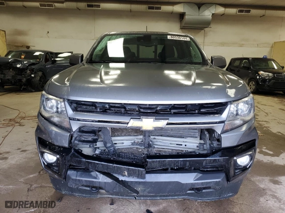 2021 Chevrolet Colorado 4WD LT with VIN 1GCHTCEA0M1109233, listed as a Copart auction lot 80530144 with 120,916 mi miles and Clean Title. Bid and sale history available at carsss.com. Image 5.