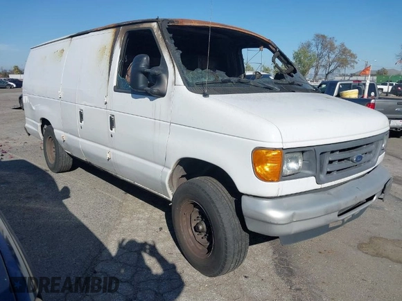 2007 Ford Econoline Cargo Commercial with VIN 1FTNS24W27DA64747, listed as a IAAI auction lot 41915659 with Not Provided miles and . Bid and sale history available at DreamBid. Image 1.