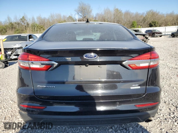 2019 Ford Fusion SE with VIN 3FA6P0HD8KR146510, listed as a Copart auction lot 50398765 with 128,283 mi miles and Salvage Title. Bid and sale history available at carsss.com. Image 6.
