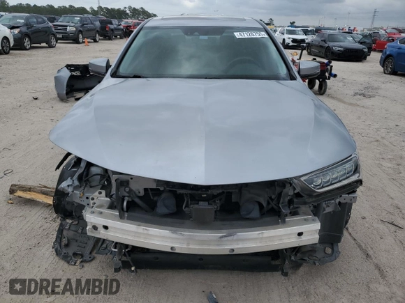 2020 Acura TLX Technology with VIN 19UUB2F43LA001421, listed as a Copart auction lot 47126755 with 55,001 mi miles and Salvage title. Bid and sale history available at DreamBid. Image 5.